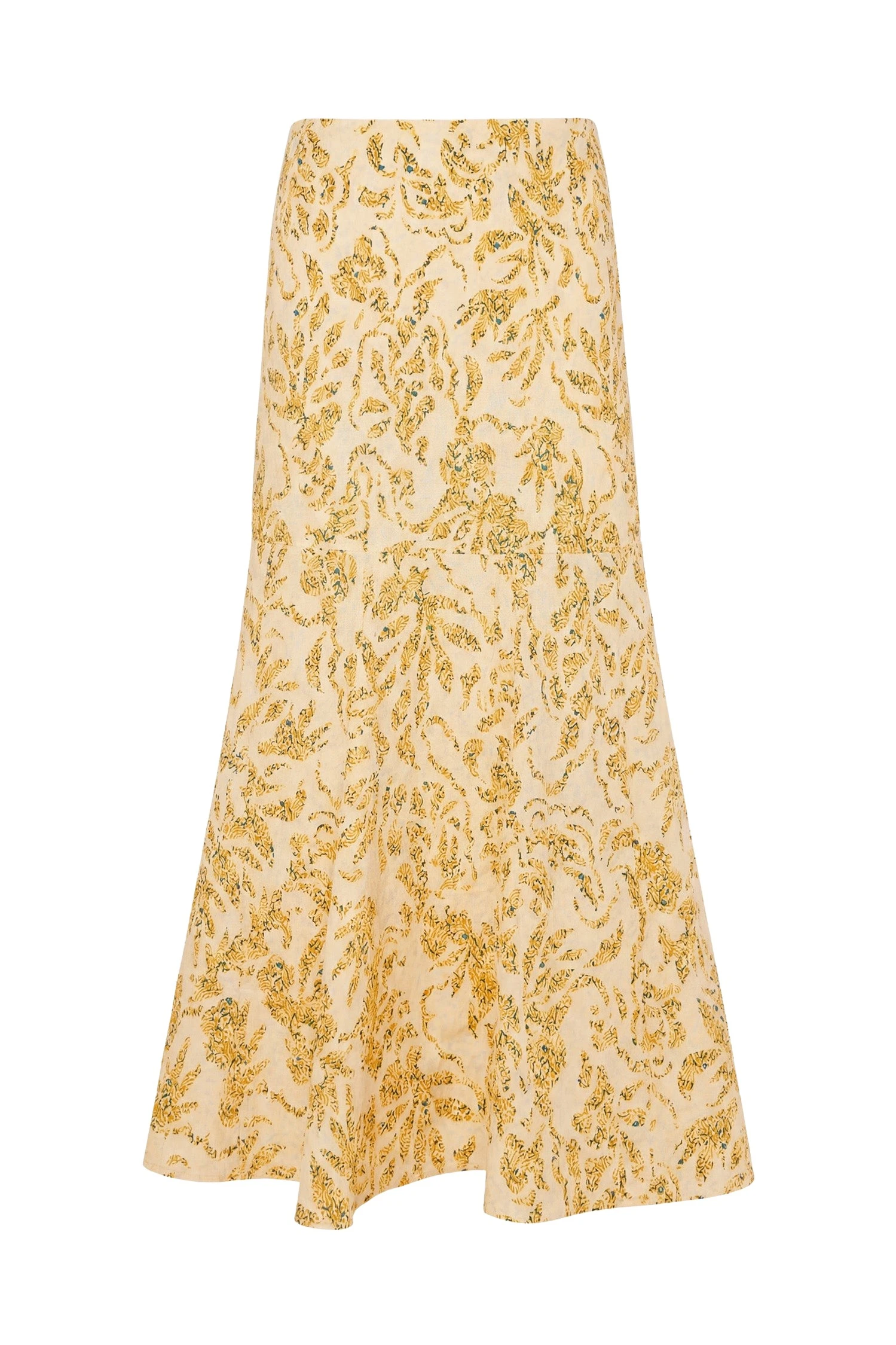 Ulla-Johnson-Clarisse-Trumpet-Midi-Skirt-in-Chamomile66674_nobg Ulla Johnson Clarisse Trumpet Midi Skirt in Chamomile
