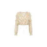 Ulla Johnson Delfina Silk Blouse in Moon Petal