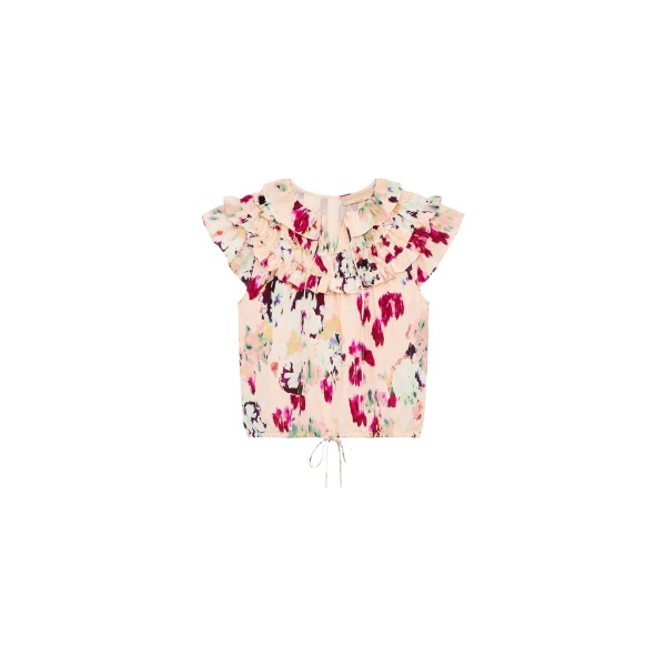 Ulla Johnson Eleonore Silk Top in Summer Garden
