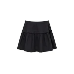 Ulla Johnson Elodie Cotton Mini Skirt in Noir