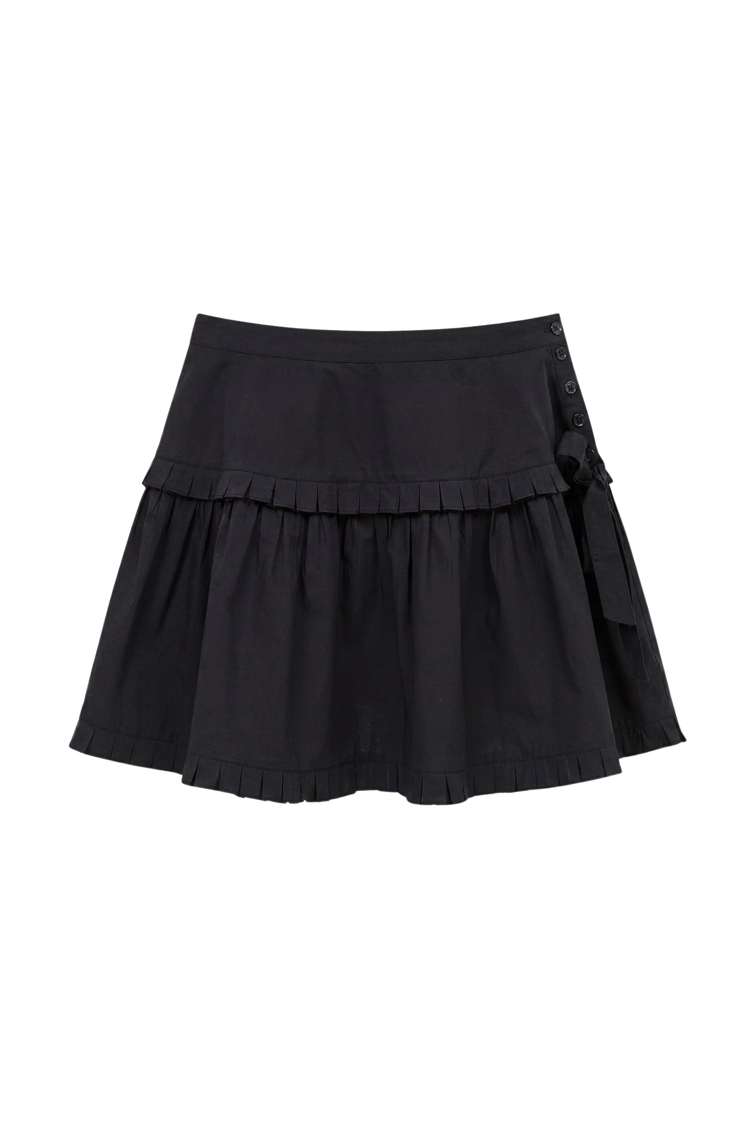 Ulla-Johnson-Elodie-Cotton-Mini-Skirt-in-Noir81578_nobg Ulla Johnson Elodie Cotton Mini Skirt in Noir