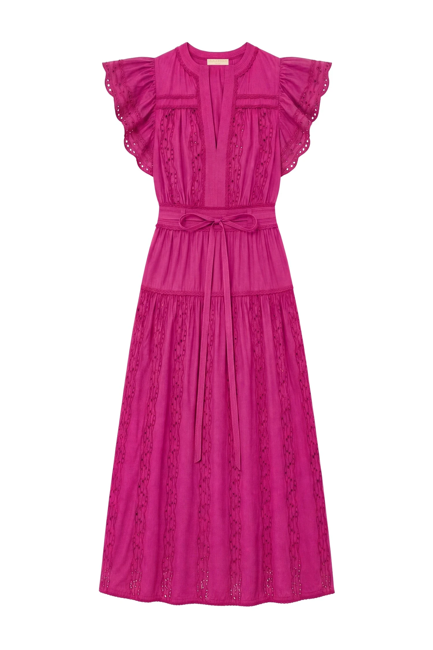 Ulla-Johnson-Elvira-Short-Sleeve-Cotton-Dress-in-Orchid84052_nobg Ulla Johnson Elvira Short Sleeve Cotton Dress in Orchid
