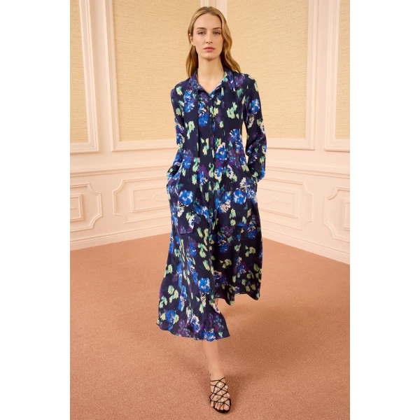 Ulla Johnson Evanthe Silk Dress in Evening Bloom, view 5