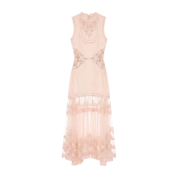 Ulla Johnson Florence Silk Dress in Blush