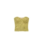 Ulla-Johnson-Heleen-Satin-Cropped-Bustier-Top-in-Moss-Gold18639_nobg Ulla Johnson Heleen Satin Cropped Bustier Top in Moss Gold