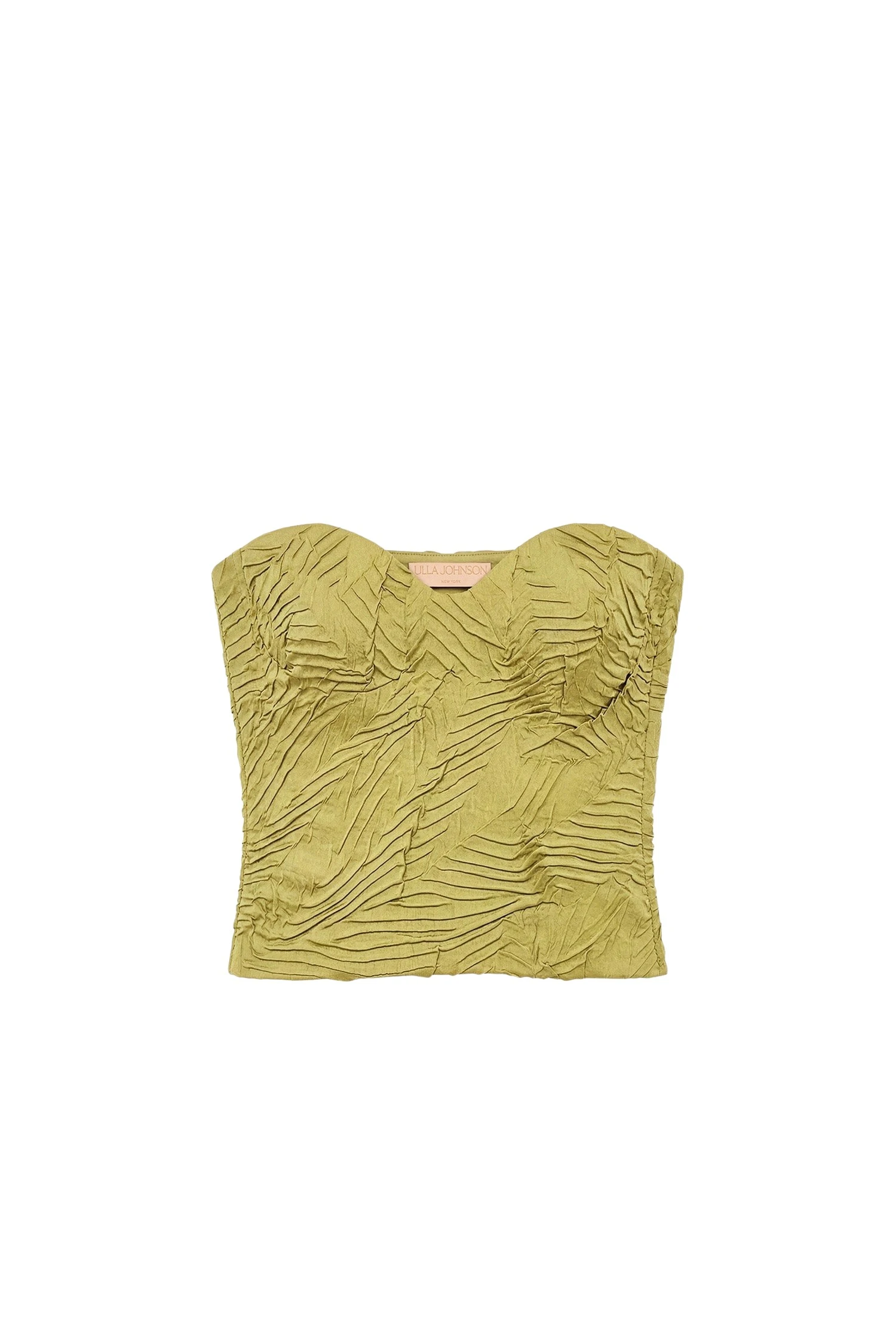 Ulla-Johnson-Heleen-Satin-Cropped-Bustier-Top-in-Moss-Gold18639_nobg Ulla Johnson Heleen Satin Cropped Bustier Top in Moss Gold