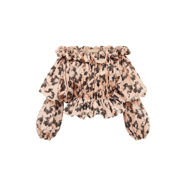 Ulla Johnson Helene Ripstop Blouse in Pink Onyx