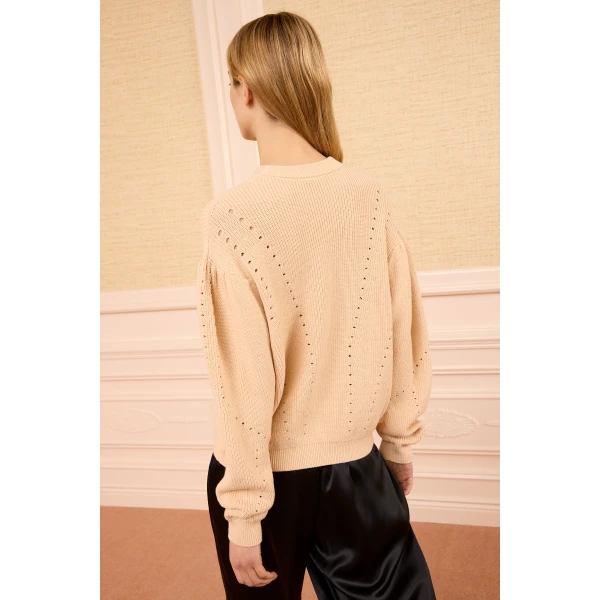 Ulla Johnson Illesa Knit Pullover in Blush, view 5