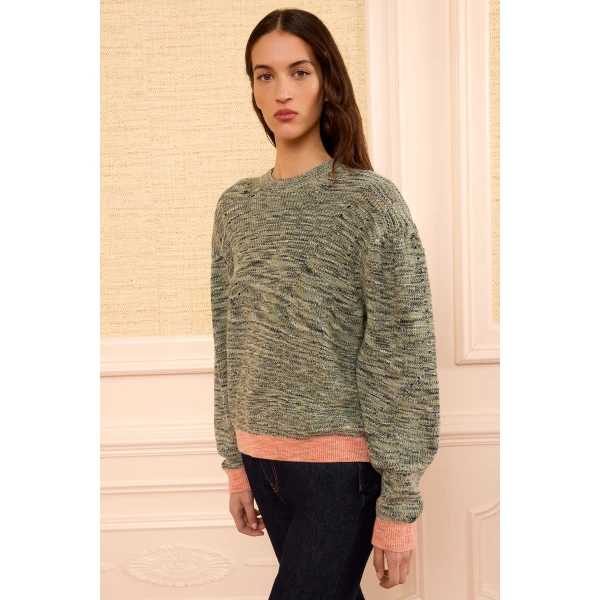 Ulla Johnson Illesa Knit Pullover in Piedstone, view 2