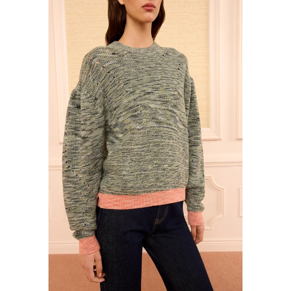 Ulla Johnson Illesa Knit Pullover in Piedstone, view 3
