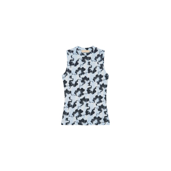 Ulla Johnson Ines Jersey Top in Ciel