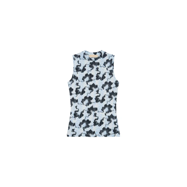 Ulla Johnson Ines Jersey Top in Ciel