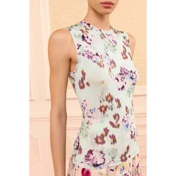 Ulla Johnson Ines Jersey Top in Oasis, view 3