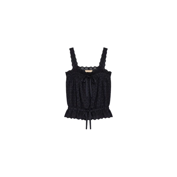 Ulla Johnson Isola Cotton Top in Midnight