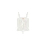 Ulla Johnson Isola Cotton Top in Pristine