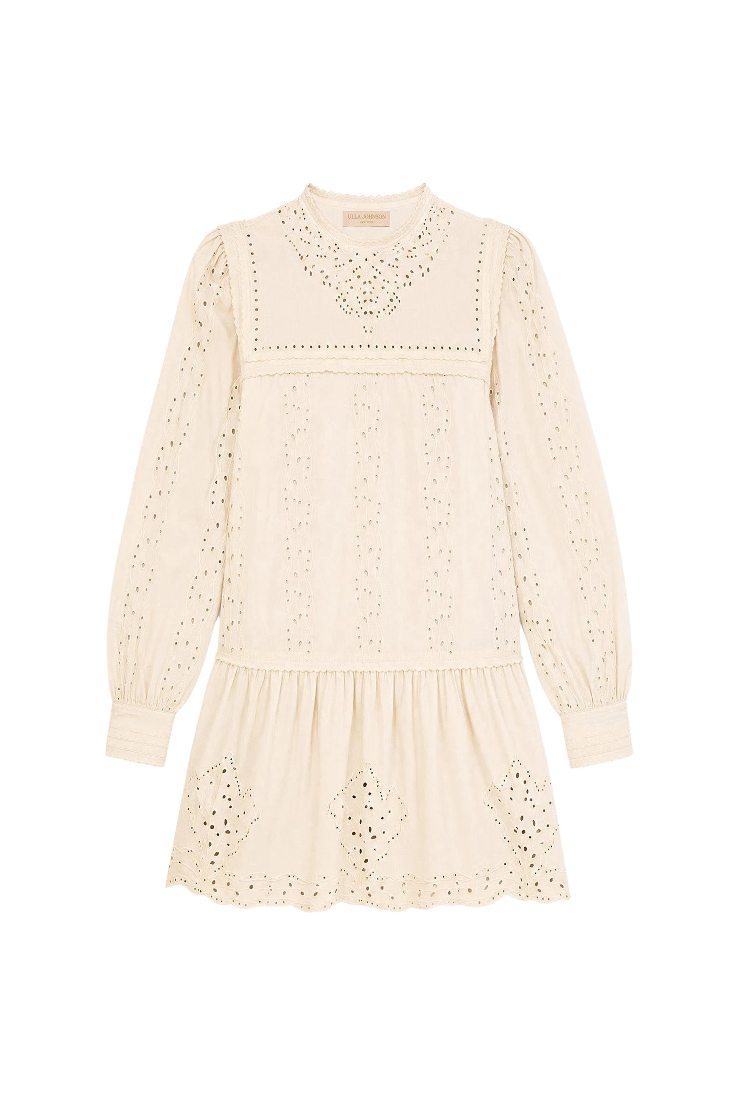 Ulla-Johnson-Keira-Long-Sleeve-Cotton-Mini-Dress-in-Pearled-Ivory15446_nobg Ulla Johnson Keira Long Sleeve Cotton Mini Dress in Pearled Ivory