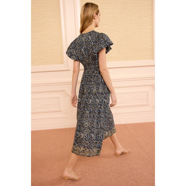 Ulla Johnson Lyria Cotton Dress in Midnight Bloom, view 6