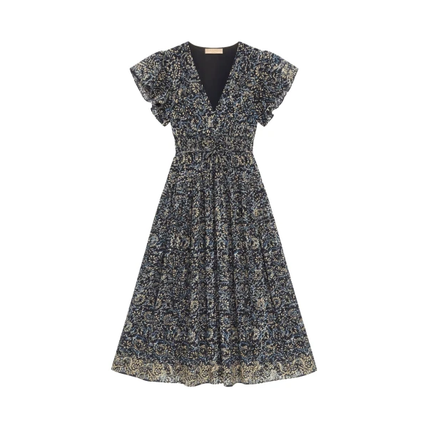 Ulla Johnson Lyria Cotton Dress in Midnight Bloom
