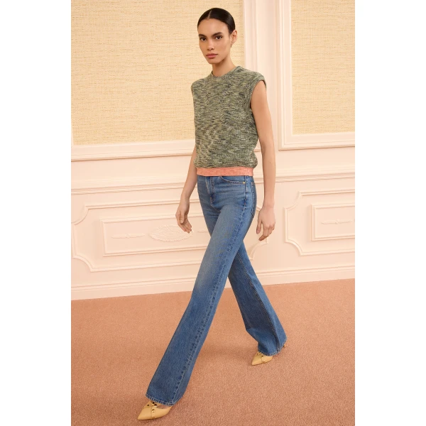 Ulla Johnson Margot Knit Top in Piedstone, view 4