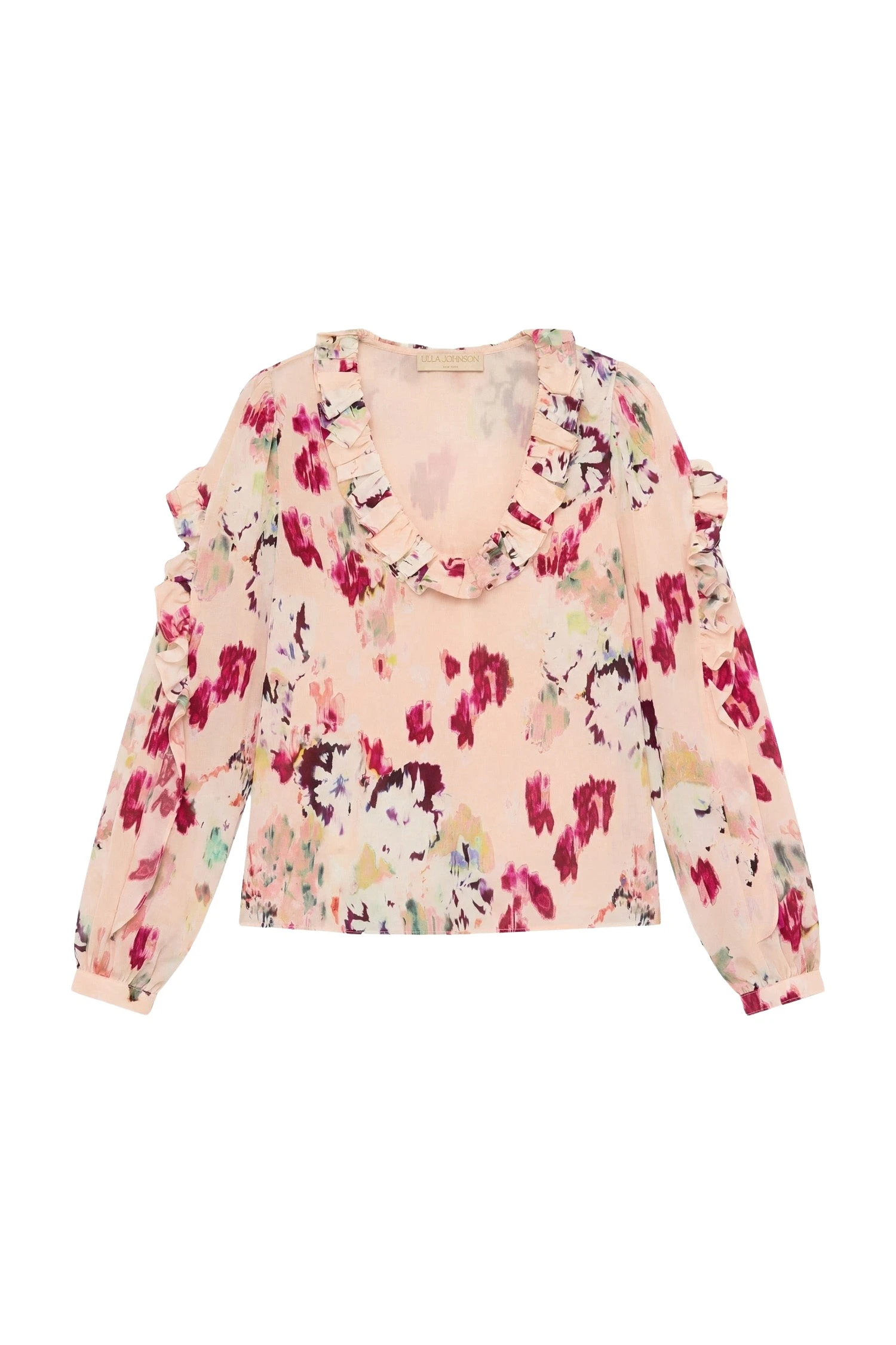 Ulla-Johnson-Marguerite-Silk-Blouse-in-Summer-Garden13232_nobg Ulla Johnson Marguerite Silk Blouse in Summer Garden