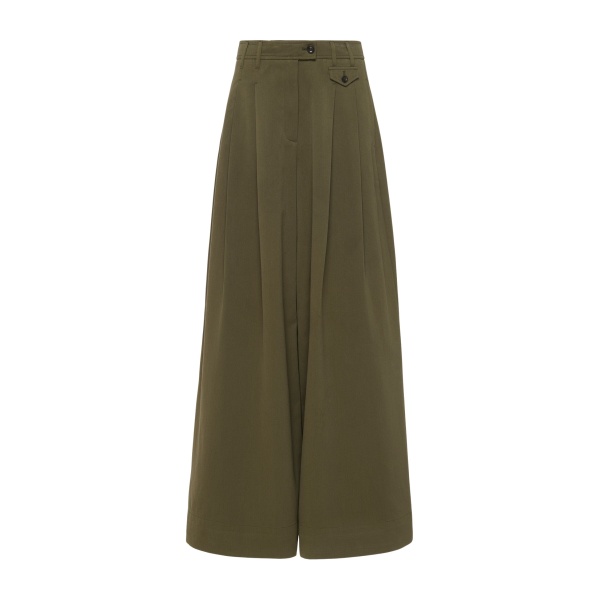 Ulla Johnson Motherwell Wide Leg Trouser in Pinon