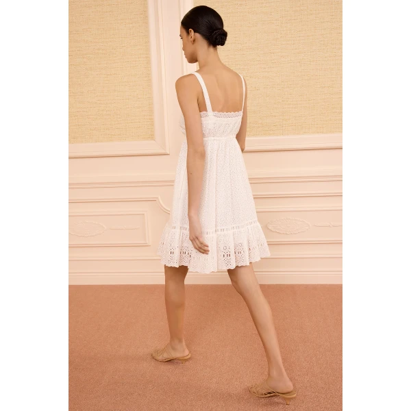 Ulla Johnson Nerelle Cotton Mini Dress in Pristine, view 5