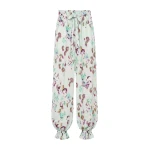 Ulla Johnson Octavia Silk Cinched Pant in Oasis