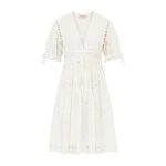 Ulla Johnson Ottilie Cotton Dress in Pristine