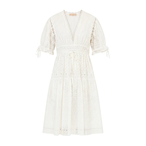 Ulla Johnson Ottilie Cotton Dress in Pristine