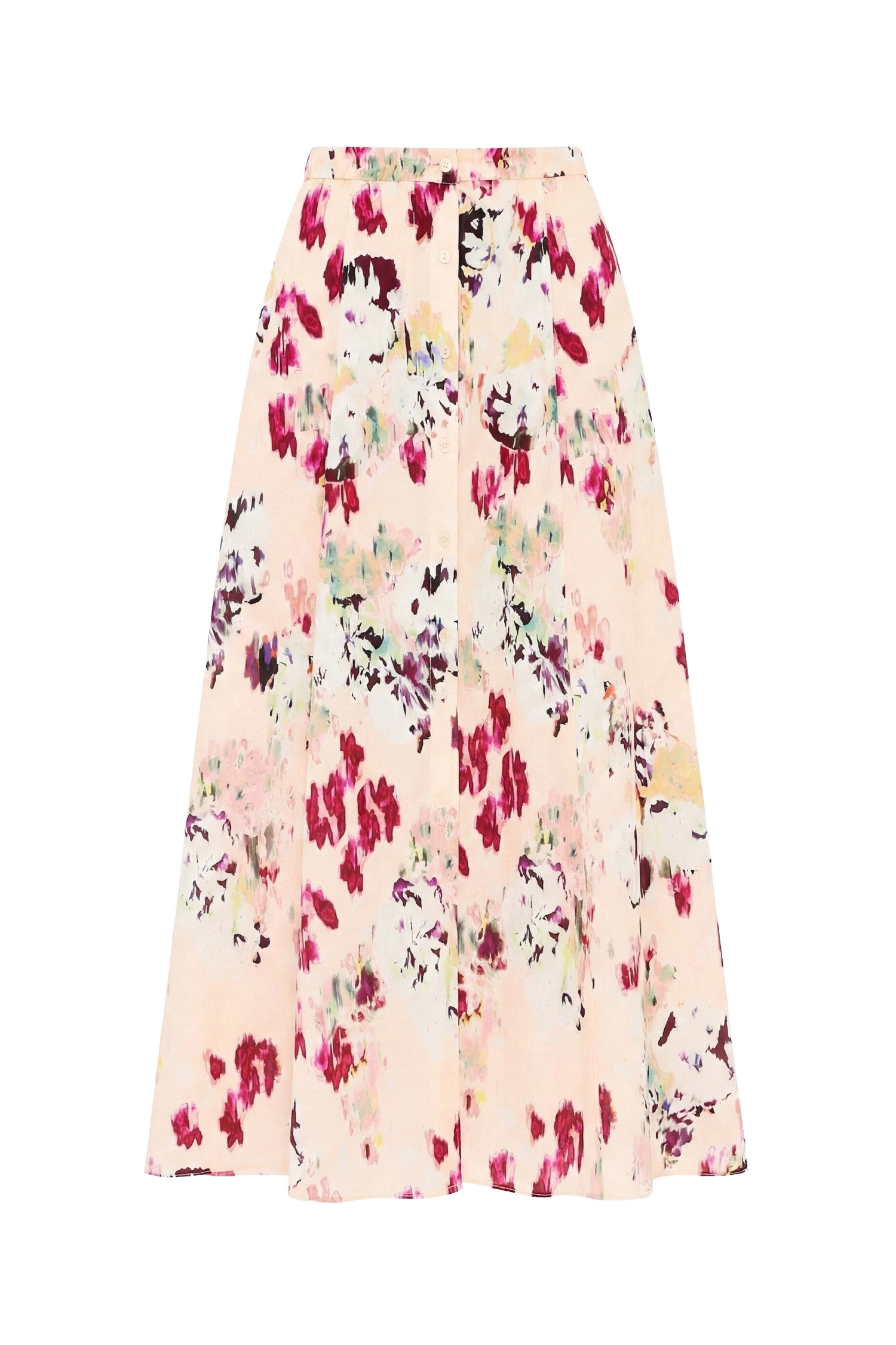 Ulla-Johnson-Rowan-Silk-Midi-Skirt-in-Summer-Garden60283_nobg Ulla Johnson Rowan Silk Midi Skirt in Summer Garden