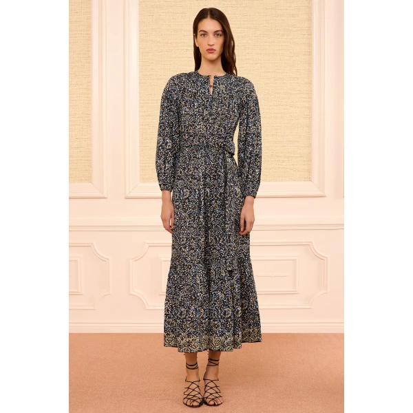 Ulla Johnson Serephina Cotton Dress in Midnight Bloom, view 5