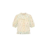 Ulla Johnson Solenne Silk Top in Moon Petal