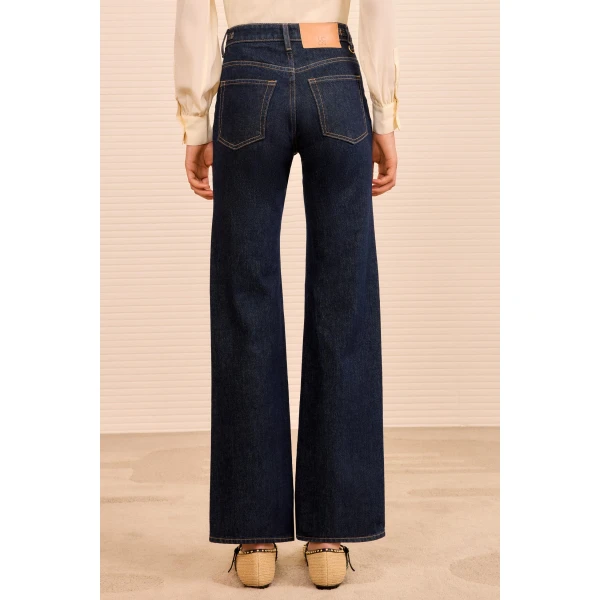Ulla Johnson The Agatha Straight Leg Pintuck Jean in Tigris, view 6