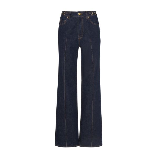 Ulla Johnson The Agatha Straight Leg Pintuck Jean in Tigris