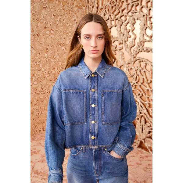 Ulla Johnson The Bobbi Jacket in Danube, view 2