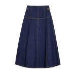 Ulla Johnson The Brigette Denim Midi Skirt in Tigris
