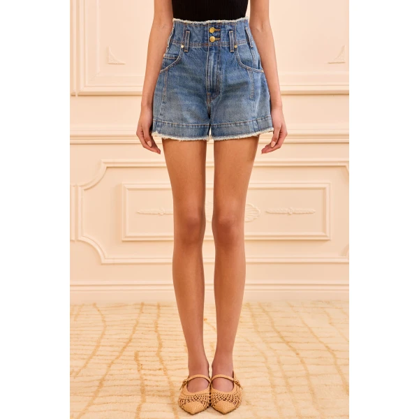 Ulla Johnson The Charlotte Short in Danube, view 3