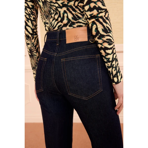 Ulla Johnson The Colette Straight Leg Jean in Tigris, view 5