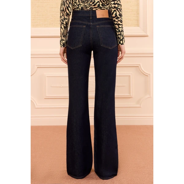 Ulla Johnson The Colette Straight Leg Jean in Tigris, view 6