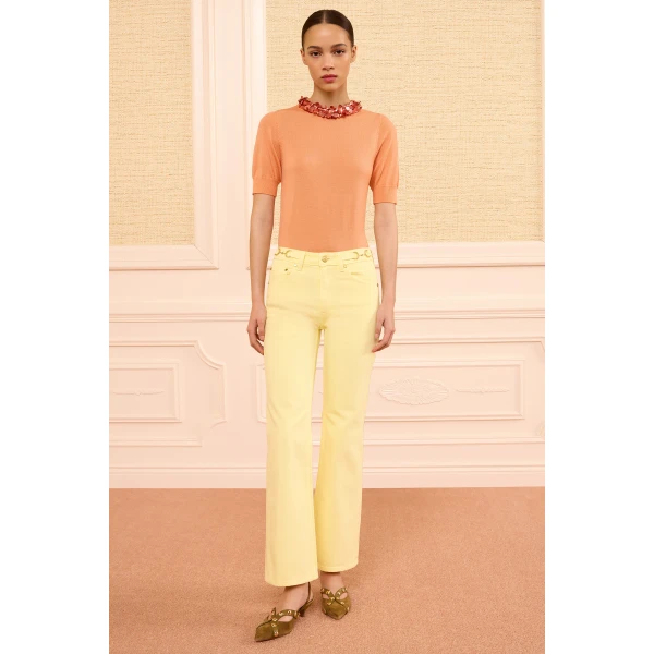 Ulla Johnson The Laurel Kick Flare Jean in Chantilly, view 2