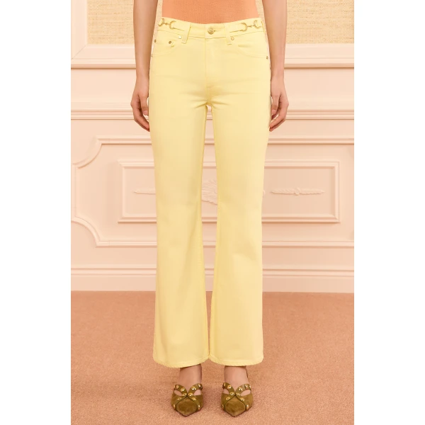 Ulla Johnson The Laurel Kick Flare Jean in Chantilly, view 3