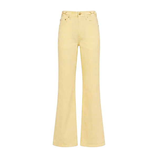 Ulla Johnson The Laurel Kick Flare Jean in Chantilly
