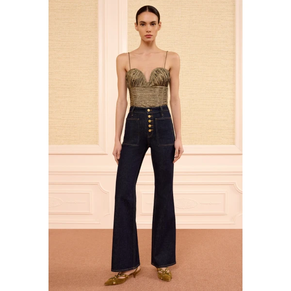 Ulla Johnson The Lou Stretch Jean in Tigris, view 2