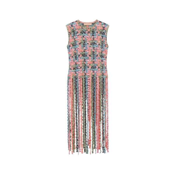 Ulla Johnson Victoria Knit Top with Fringe in Sunweave