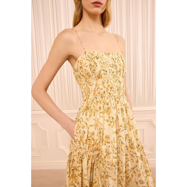 Ulla Johnson Vidri Cami Cotton Dress in Chamomile, view 3