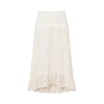 Ulla Johnson Violetta Cotton Skirt in Pristine
