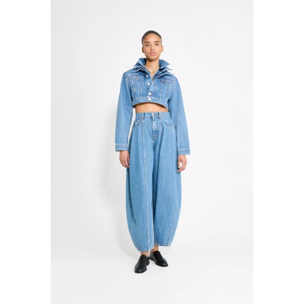 Viktor & Rolf Balloon Denim Jeans in Blue, view 2