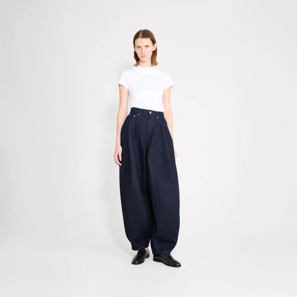 Viktor & Rolf Balloon Denim Jeans in Dark Blue, view 4