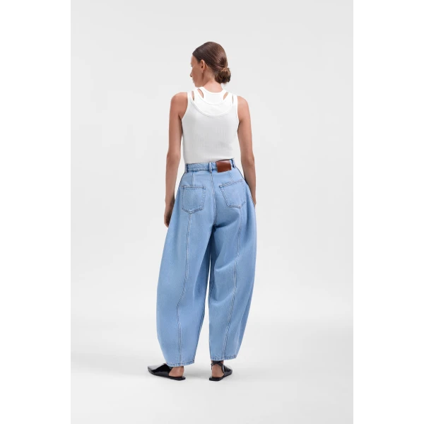 Viktor & Rolf Balloon Denim Jeans in Light Blue, view 3
