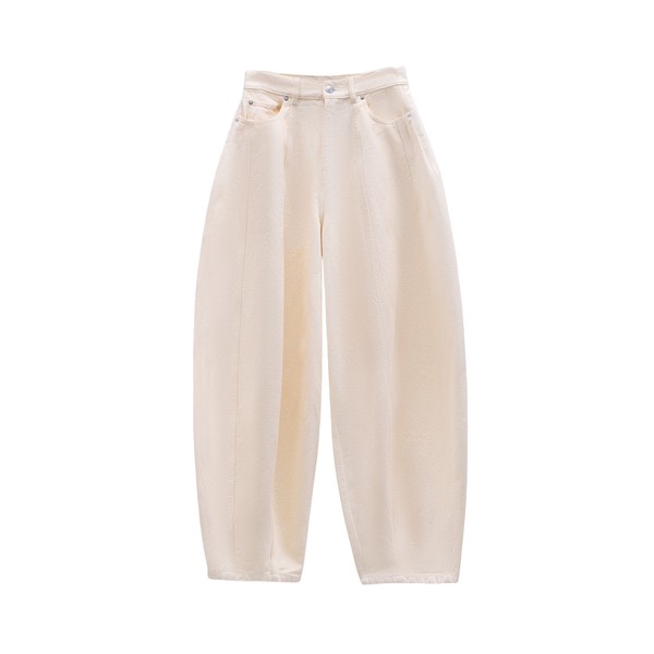 Viktor & Rolf Balloon Denim Jeans in Off White